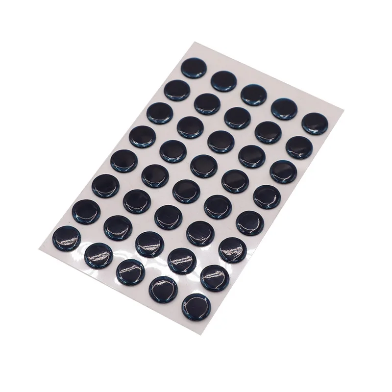 40개입 6.5mm 지름 0.8mm 두께 작은 점형 유니버설 마우스 스키트, 로지텍 고무 마우스 풋 글라이드 풋 스티커