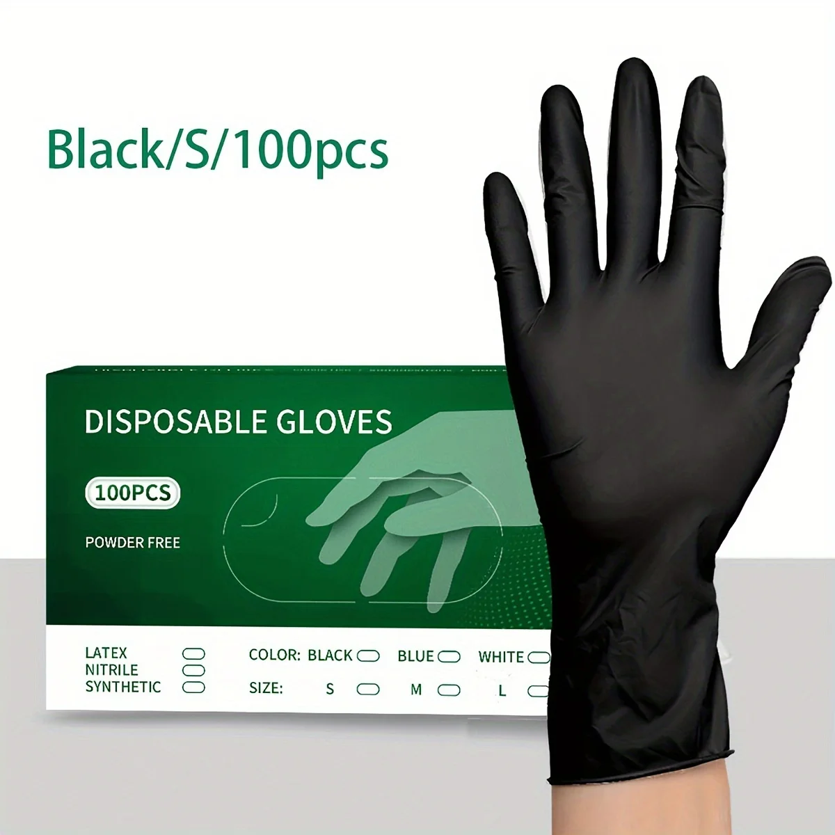 Disposable Gloves Disposable Nitrile Gloves 100 disposable nitro gloves Multifunctional Washing Gloves Waterproof Gloves Suitable For Cooking Car Washing Tattooing