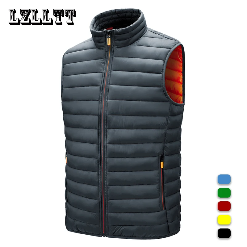 

Men Vest Jacket Men Sparing Autumn Warm Vest Sleeveless Jackets Male Winter Casual Waistcoat Biker Vests Mens Plus SIze 6XL