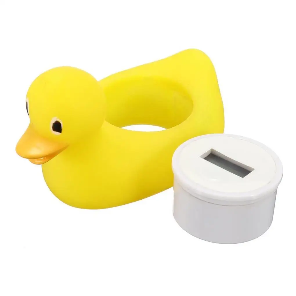 Baby Bath Thermometer For Newborn Duck Shape Waterproof Room Temperature Gauge Shower  LED Bathtub Toys Bathroom Accessory