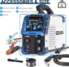 135 Amp MIG Welder, 3 in 1 Multiprocess Welder 110V Flux Core Welder Flux MIG/Lift TIG/Stick Welding Machine Synergic Control 6
