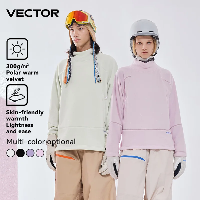 Ski Jacket Winter Jacket VECTOR Fleece Jacket Woman Men Autumn Winter Warm Coats Clothing Contrast Sleeve Sweatshirt Outdoor Jackets