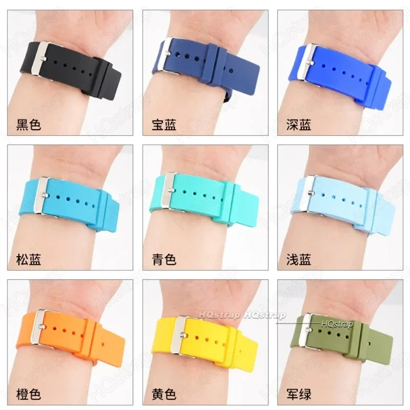 Universal Waterproof Silicone Watch Band - Vibrant Strap