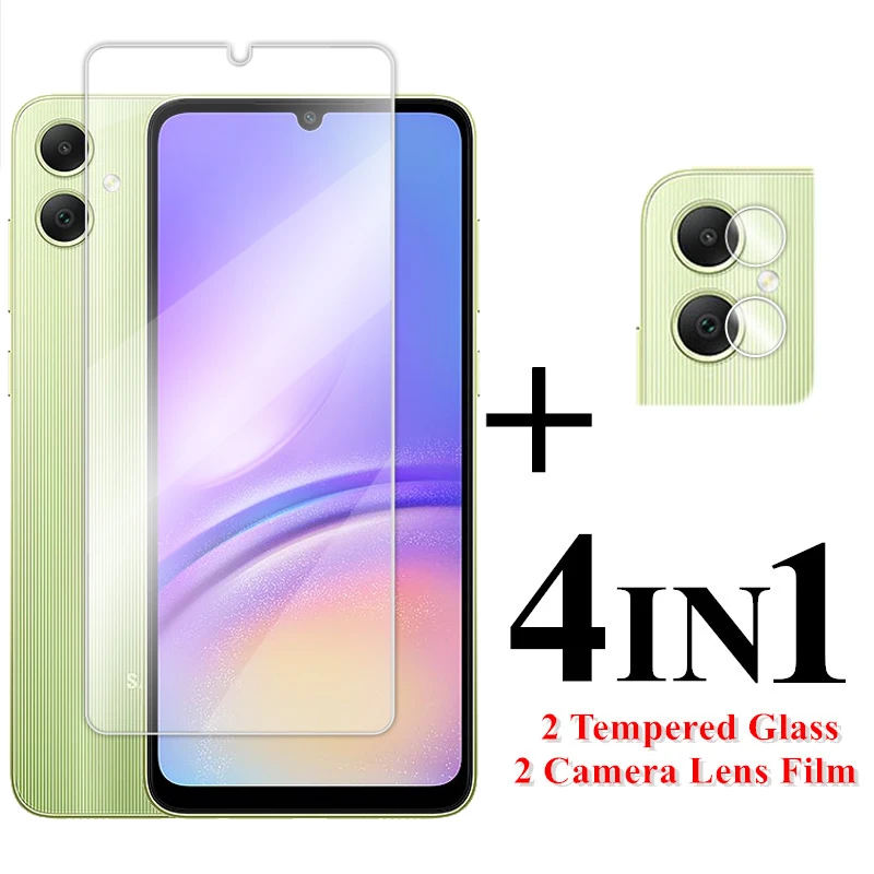 For Samsung Galaxy A05 Glass 6.7 inch Transparent Screen Protector For Samsung A05 Tempered Glass For Galaxy A05 4G Lens Film для samsung galaxy a05 transparent