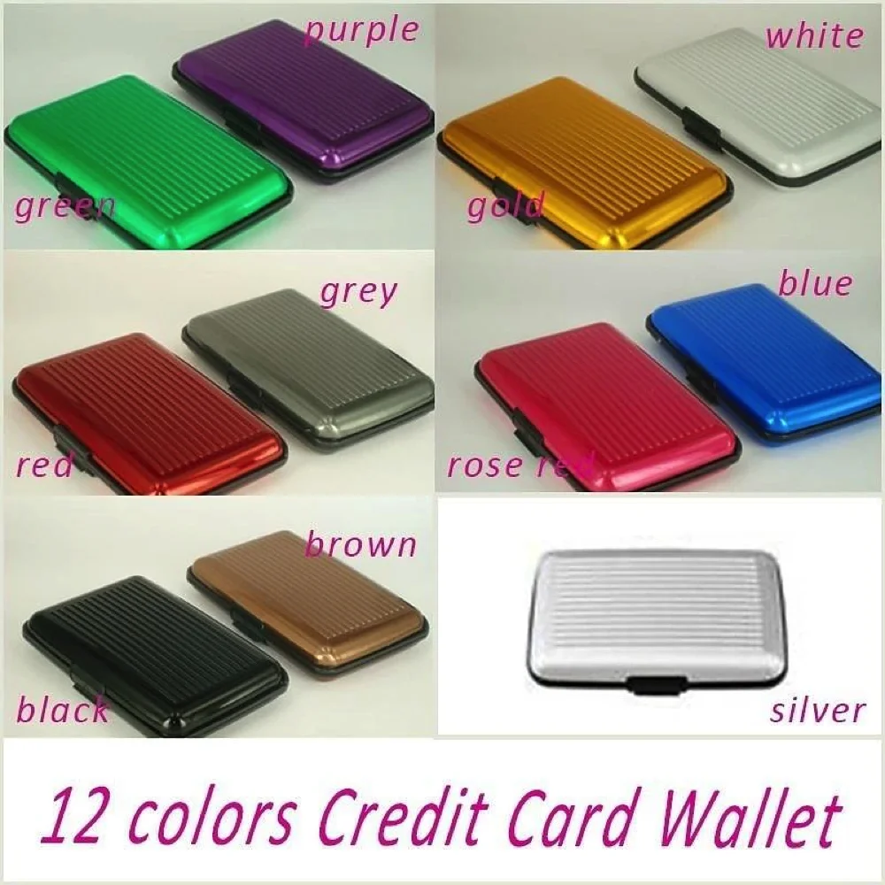 Sleek Waterproof Metal Card Holder Wallet