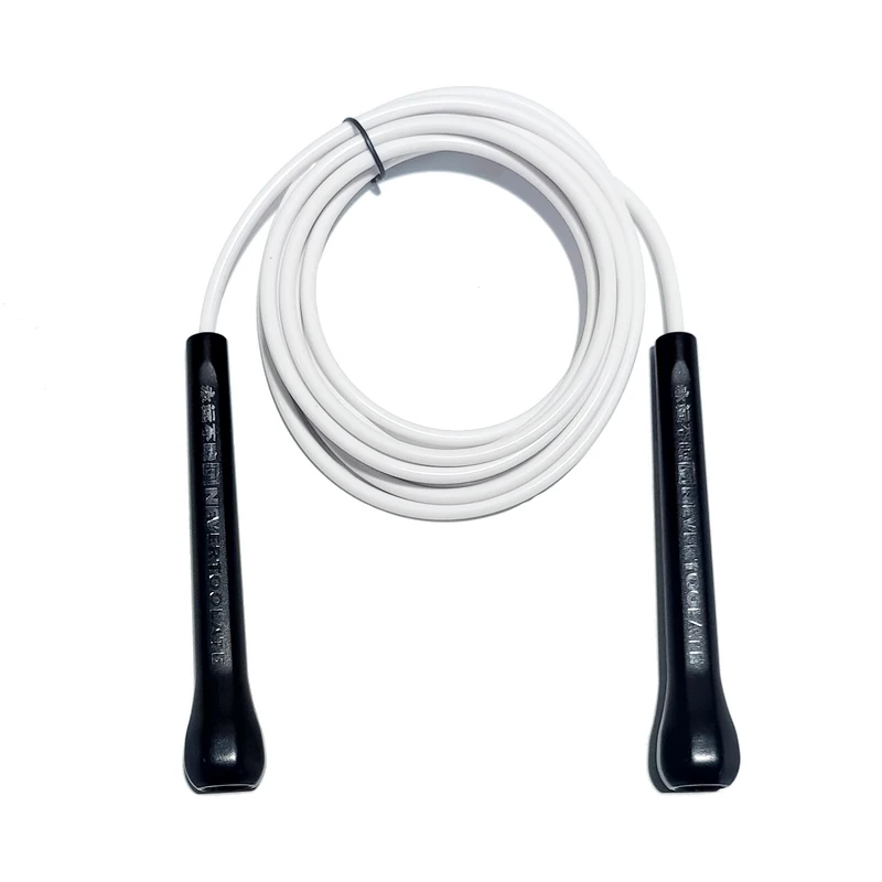 NEVERTOOLATE 10.5ft 3.2 meters strong abs 14cm handle 5mm solid pvc 80A jump skip rope boxing fitness crossfit no HIIT Jump Rope