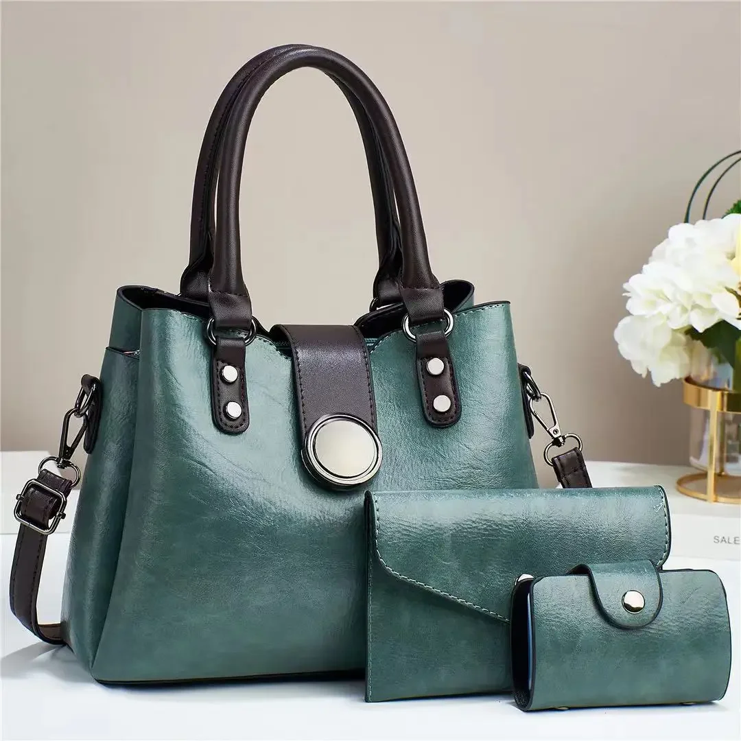 مجموعة حقائب نسائية عصرية ذات سعة كبيرة وحقيبة يد كروس وسحاب للإغلاق من جلد البولي يوريثان مجموعة حقائب يد على الطراز العتيق 11 Sf1ca6e872827416880325f59e5aa31feS