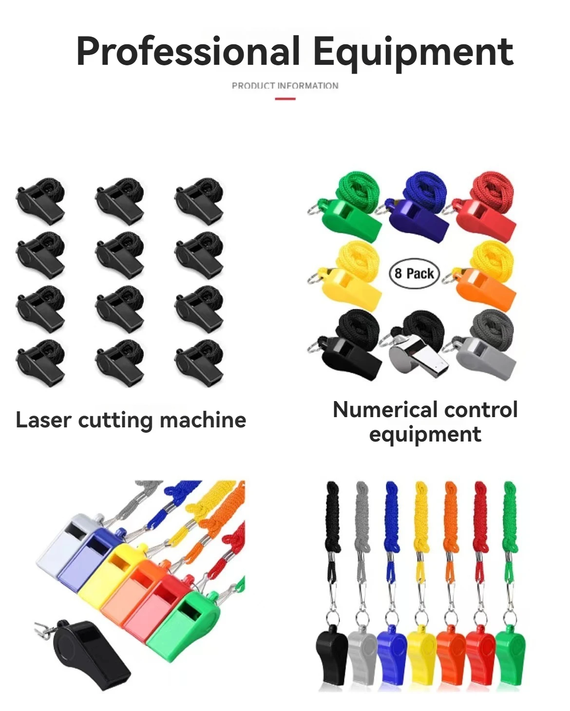 Wholesale 100PCS High Quality Black Whistle Referee Game Halter Whistle Outdoor Tour Hiking Whistle Suitable For Basketball and 5