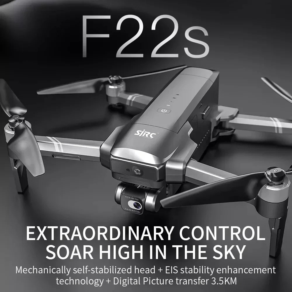 재고 있음 SJRC F22 / F22S 4K Pro GPS 드론 4K 전문가용 RC 쿼드콥터 카메라 탑재 2축 안정화 짐벌 5G WiFi FPV 드론