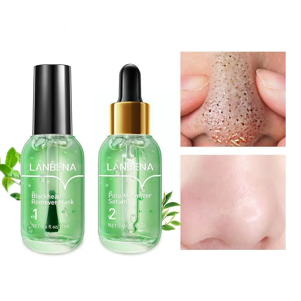

LANBENA Nose Stickers To Remove Blackhead Essence Acne Remove Deep Pores Shrink T-zone Y1V3