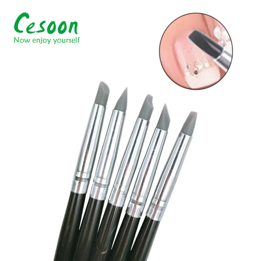 Dental Shaping Silicone Resin Brush Pens Porcelain Teeth Tool Adhesive Composite Cement 5mm Head Soft Art Brushes Dentistry