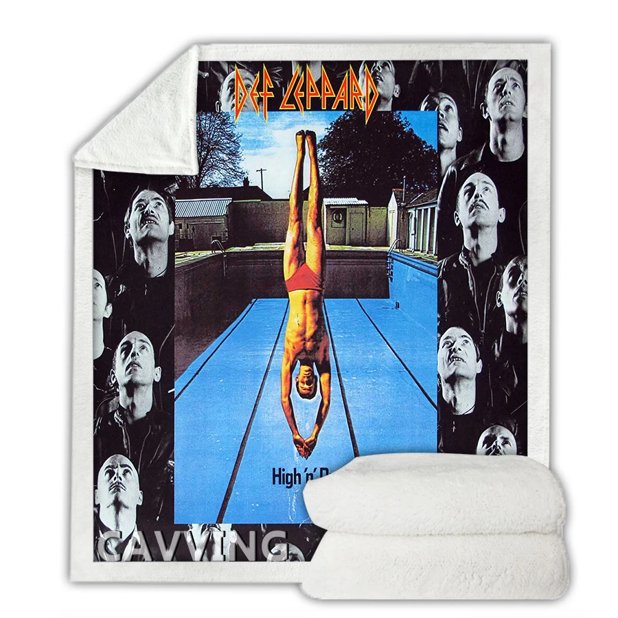 

Rock Band 3D Print Sherpa Blanket Rectangle Blanket Textiles Fleece Wearable Blanket Throw Blanket Home Decor F01
