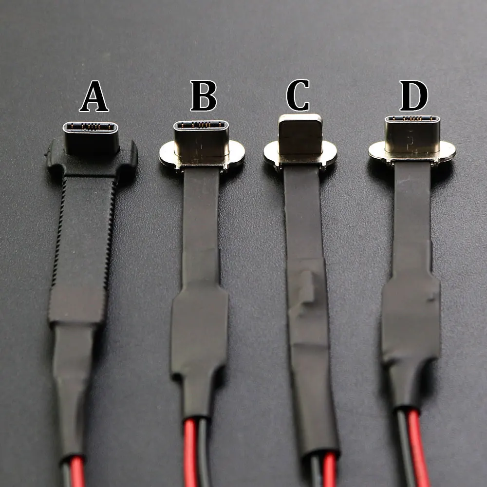 C타입 애플 마이크로 충전 어댑터, FPC 소프트 케이블, 2 3P W, 저항 R1 소프트 플랫 케이블, 수 충전 고속 와이어 연장, 1 개