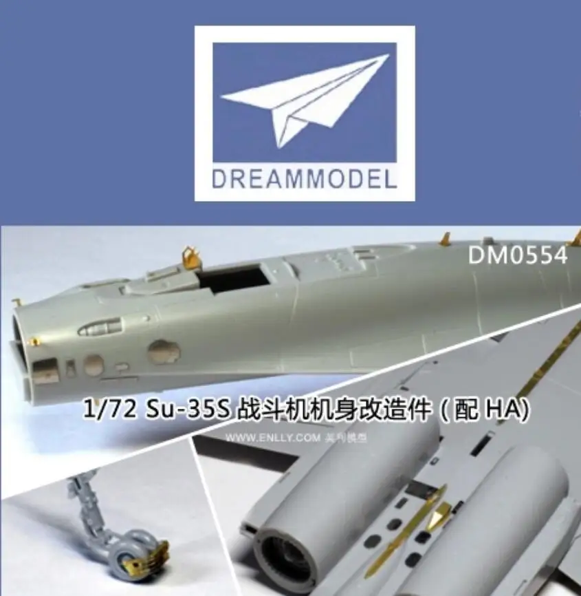 Dream Model Dm0554 Scala 1/72 Su-35S Fighter Fusoliera Detail Up Parts Per Hasegawa 01574