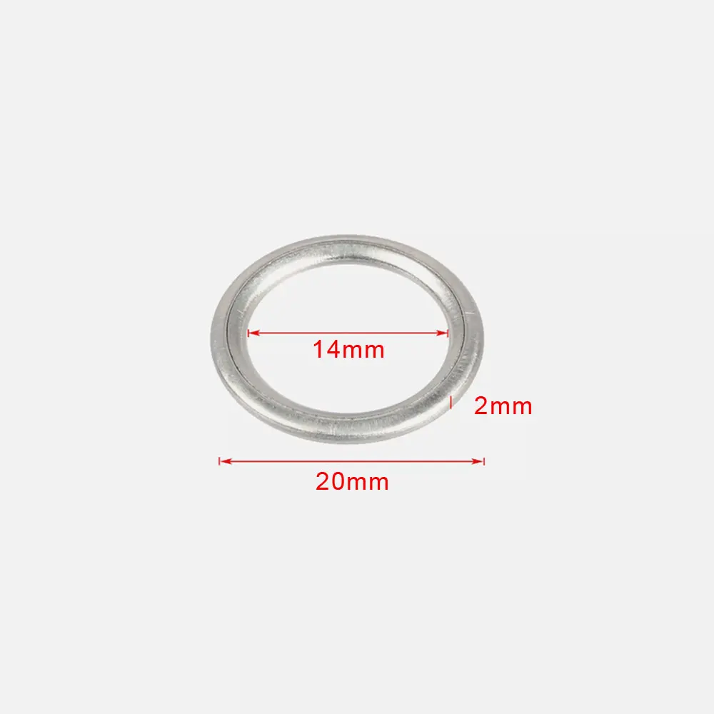 N0138157 Car Engine Thread Oil Drain Sump Plug Gaskets Washer Hole Seal Ring Car Accessories for Audi VW Seat Skoda 10pcs/1Set oil drain plug gasket oil drain plug seal washer