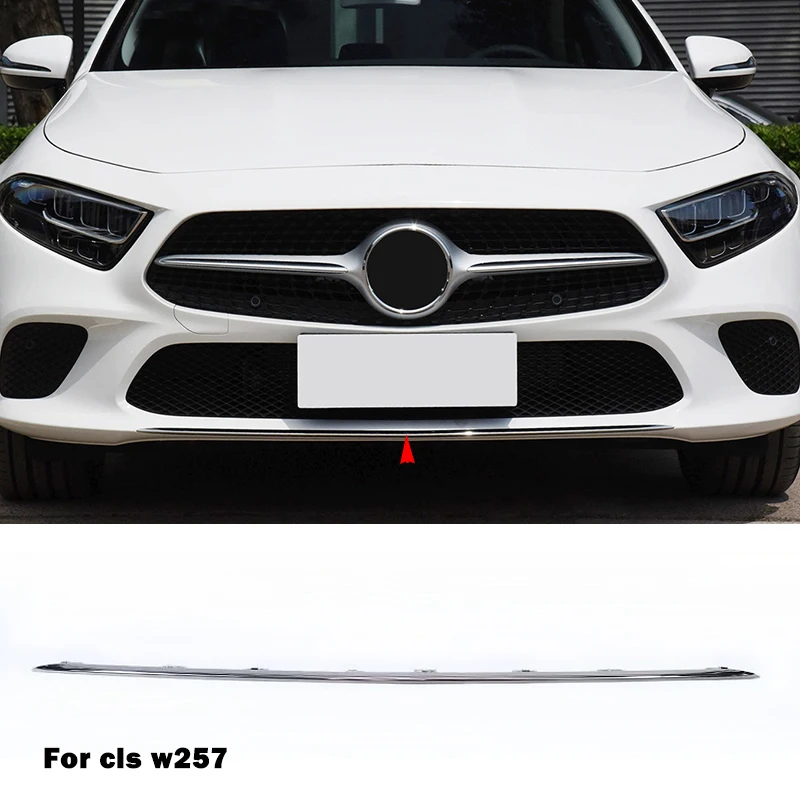 

A2578855500 Front Bumper Lip Chrome Chromium Trim Spoiler Diffuser Accessories For Mercedes Benz CLS C257 W257 CLS260