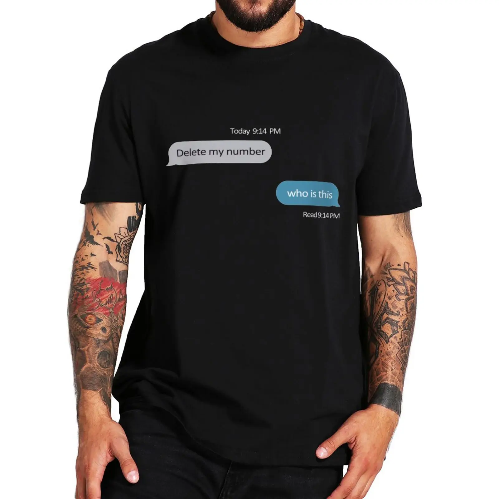 

New arrived Delete My Number Who Is It T Shirt Funny Jokes Puns Slogan Graphic Short Sleeve Summer Cotton Casual Unisex T-shirt