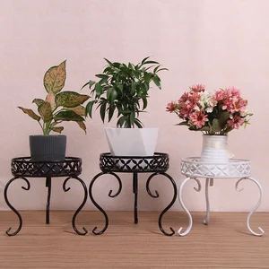 Image for EuropeanStyle Wrought Iron Balcony Flower Stand Ch 