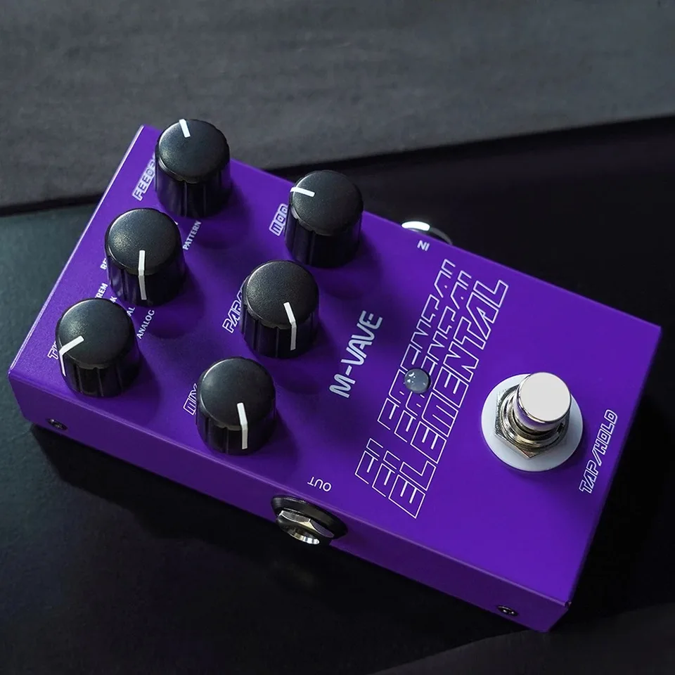 M-vave Elemental 디지털 딜레이 페달, 9 가지 딜레이 효과, TAP 및 홀드 모드 지원, 딜레이 기타 페달 -  AliExpress