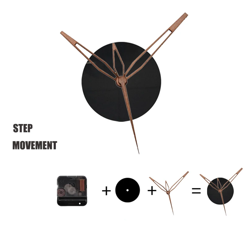 High Quality 12888 Quartz Round Wall Clock Step Movement with Wooden
