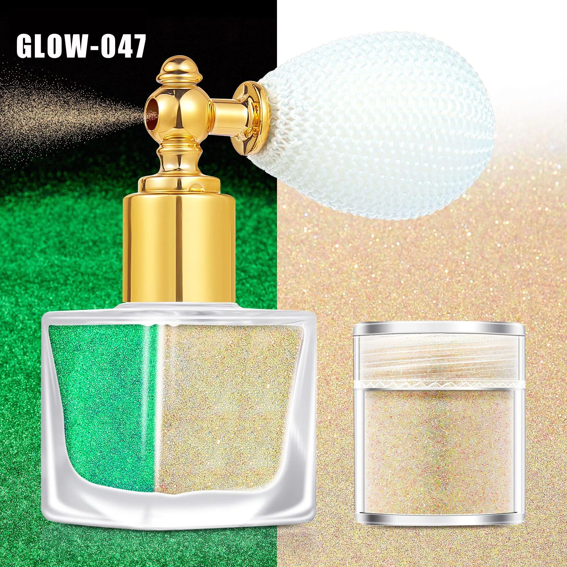 Glitter Spray For Hair And Body Shimmer Spray Highlight Glow Party Christmas Carnival Cosmetic Spray Glitter 4