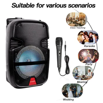 3000 Watts Wireless Portable Party Bluetooth Speaker With Microphone & Remote 8