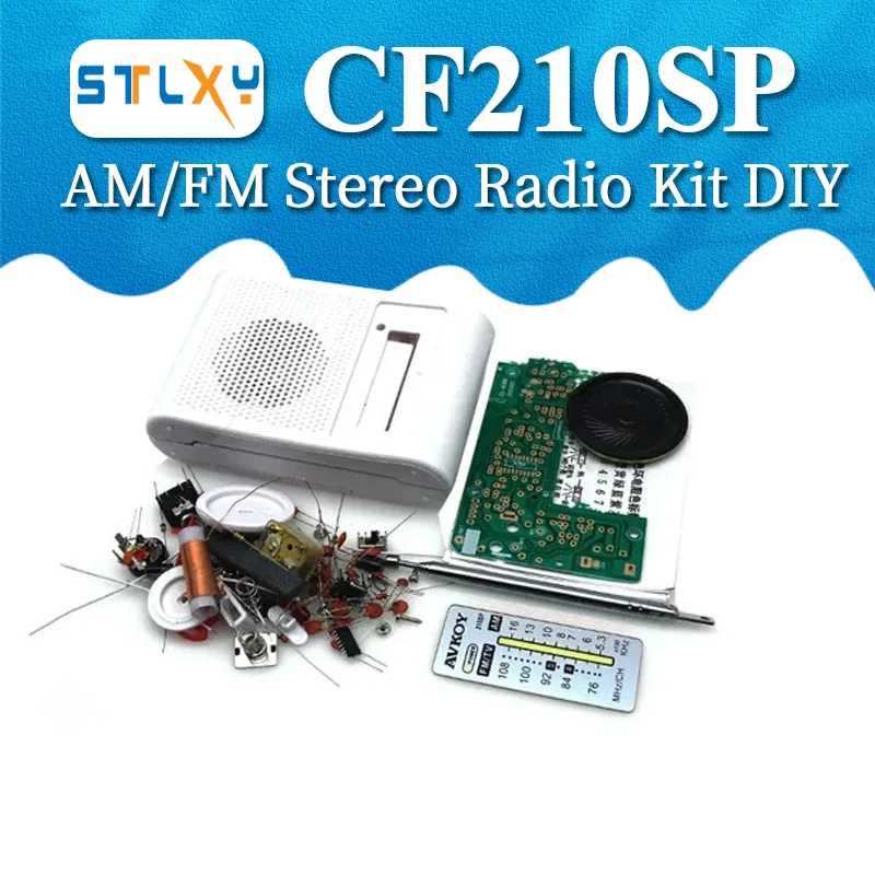 1-Piece AM FM Radio Kit CF210SP - DIY Assembly For Ham Radio & Electronics Enthusiasts