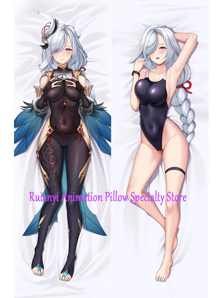 

Dakimakura Anime Shenhe Double-sided Print Life-size Body Game Pillow Cover Bedding Gifts