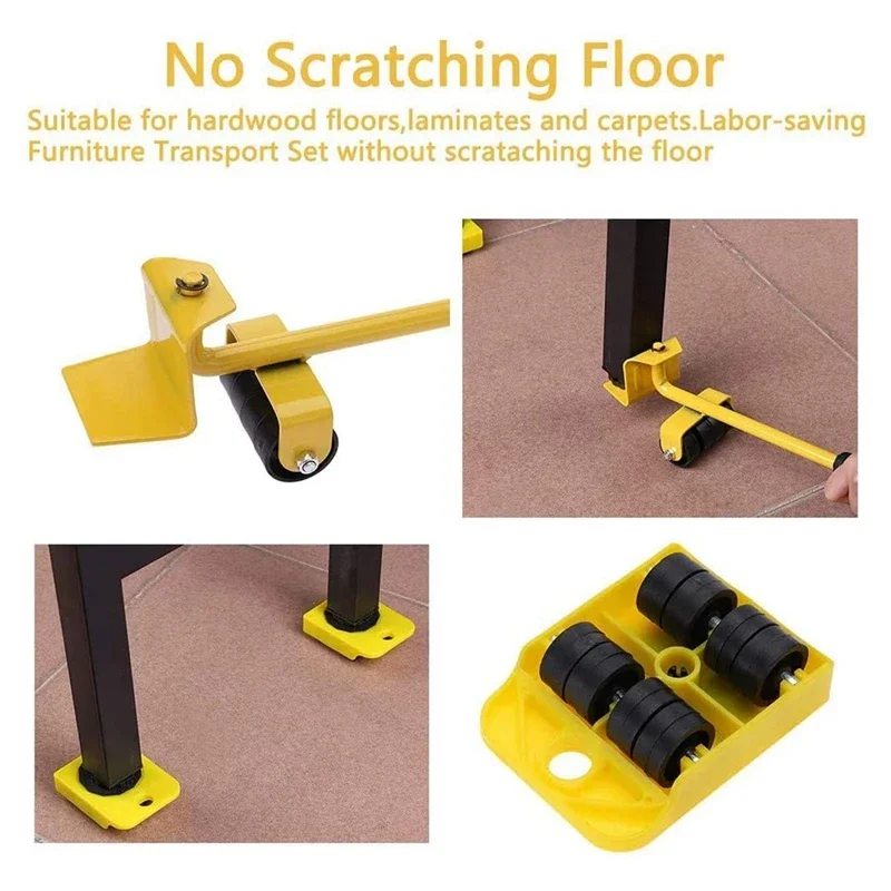 Furniture Sliding Tool Kits, Furniture Movers, Household Appliance Rollers, Moving Tools 4