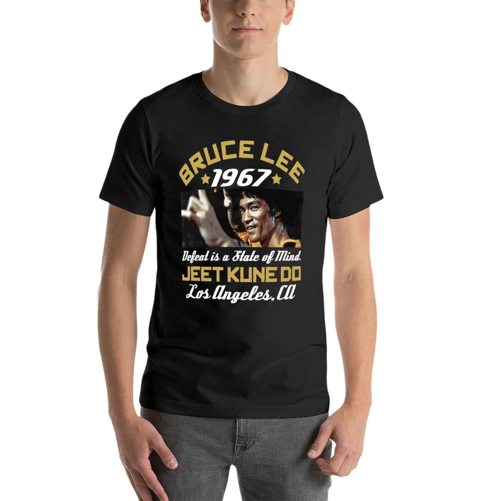 

Bruce Lee 1967 Vintage Jeet Kune Do Oversized T Shirts Harajuku Men'S Clothing Short Sleeve Streetwear Plus Size Top Tee