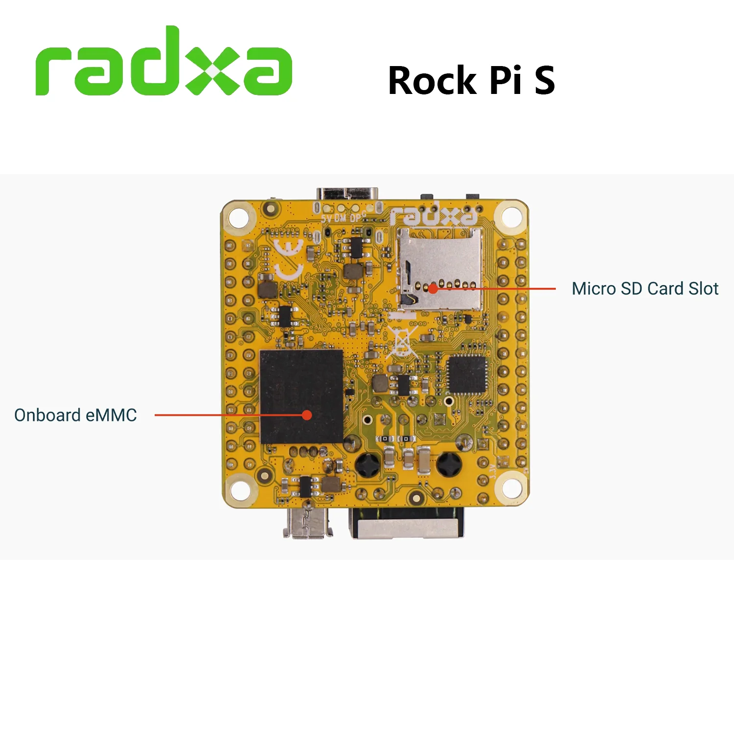 Radxa ROCK Pi S V1.3  , RK3308B  ھ ARM Cortex-A35