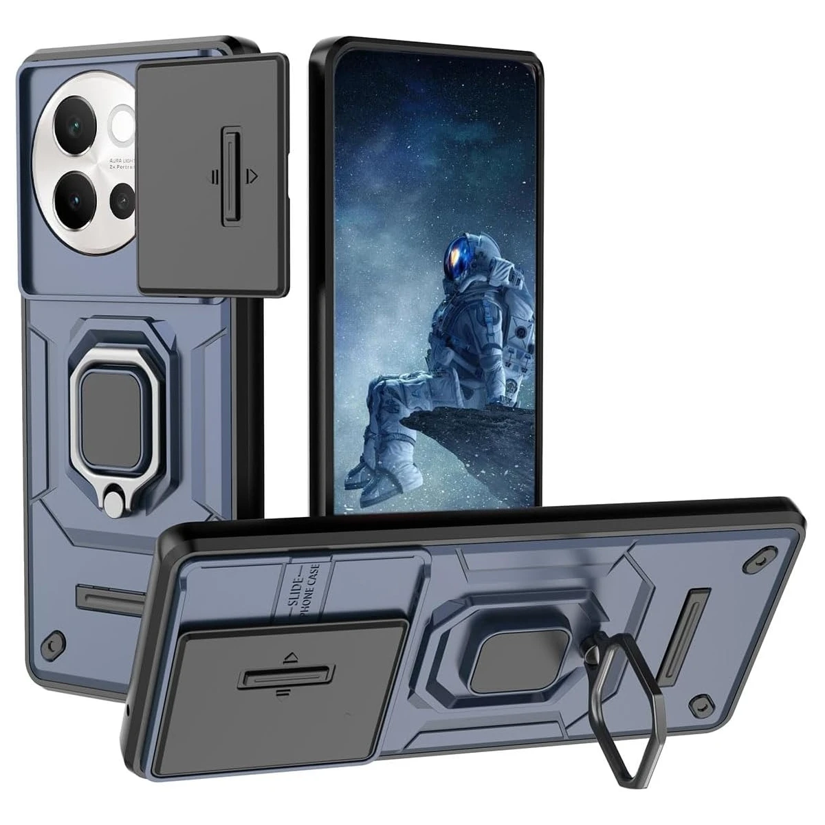 Armor Shockproof Case For VIVO V40 Lite 5G Protective Cover For VIVO V30e Ring Magnetic Holder Coque Fundas Capa_voghion.com