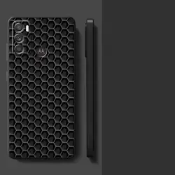 Geometric Carbon Fiber Phone Cover Case for Motorola Moto G50 5G (Mix06)