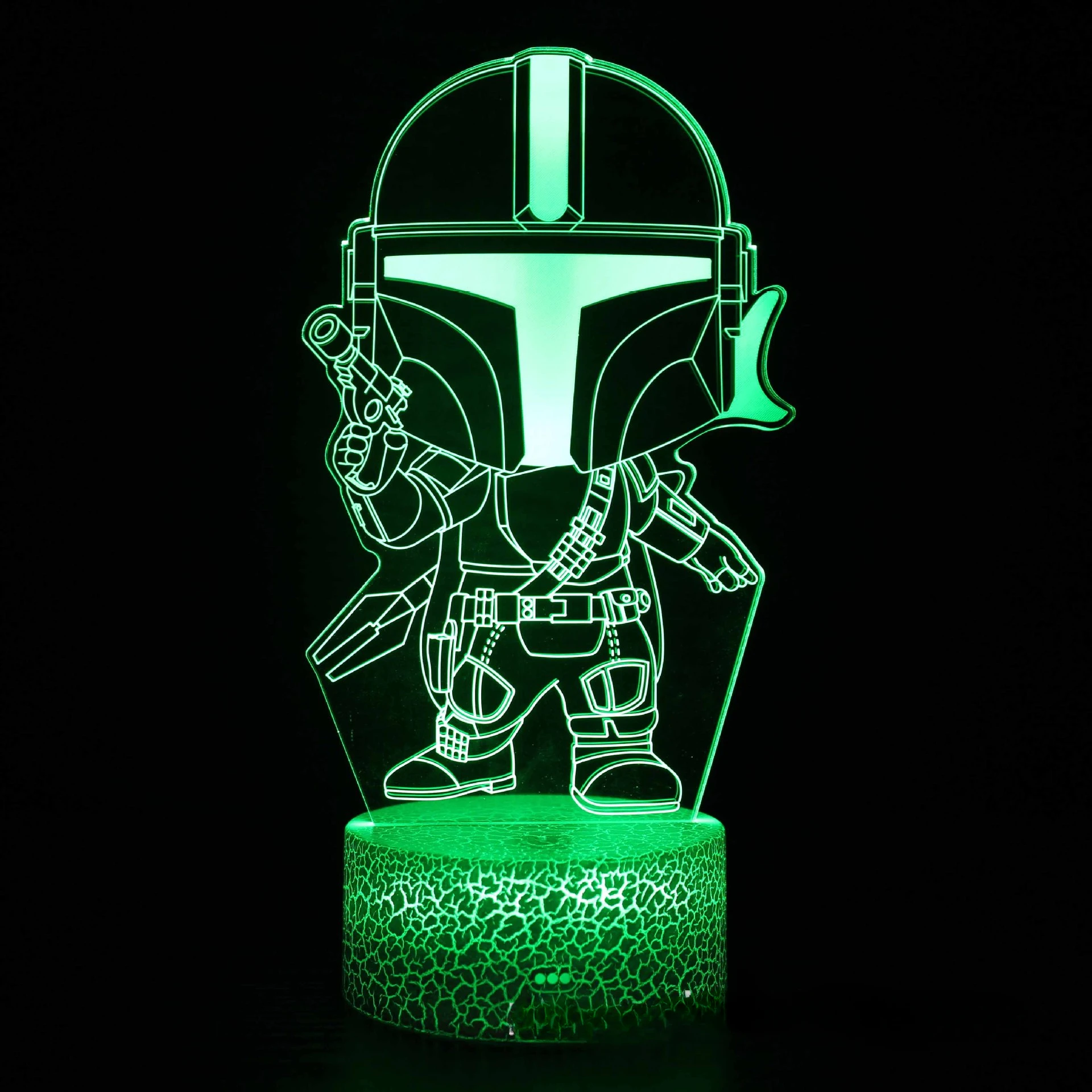 Yoda Master 리모컨 스마트 터치 헤드보드 야간 조명, 아크릴 앰비언트 라이트, 기념일, 창의적인 선물 조명
