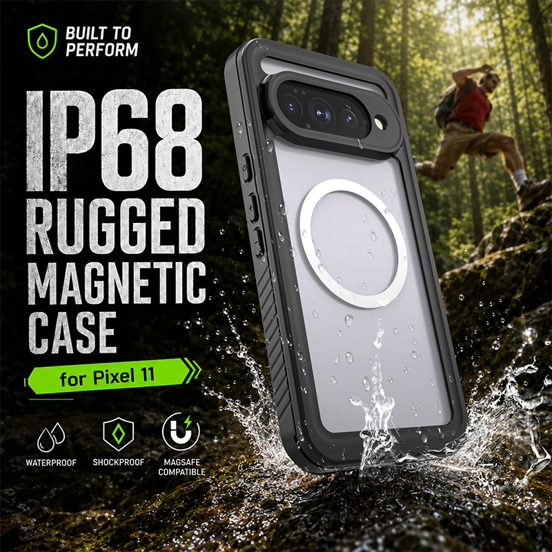 Rugged Shockproof Full Body Waterproof Dustproof Case with MagSafe Compatibility