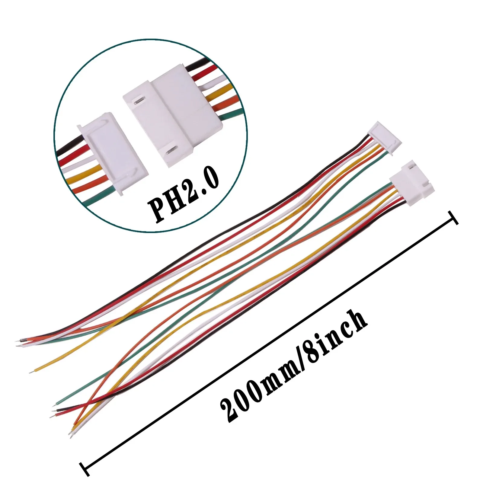 Vue d'ensemble du lot de connecteurs JST PH 2.0, accessoires essentiels pour modélisme.