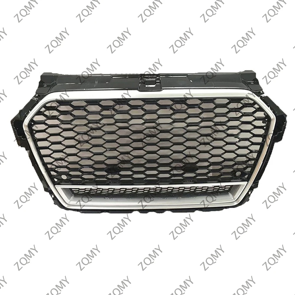 

With/Logo For Audi A1/A1L/S1 2016 2017 2018 Car Front Bumper Grille Centre Panel Styling Upper Grill (Modify RS1 style)