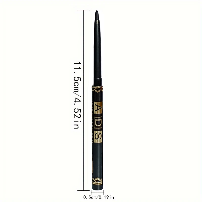 3pcs Long-Lasting Waterproof Black Eyeliner Pencils - Smudge & Sweat Proof for Bold Eye Makeup, Perfect Gift 3