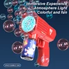 Bring 2 bottles of 50ml bubble water 2pcs bubble guns handheld kids fully automatic outdoor toy Children's holiday gift toy 5