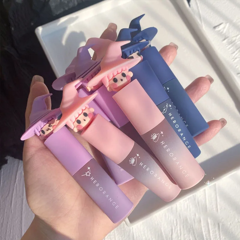 

Cute Girl Velvet Matte Lipstick Lip Gloss Liquid Lip Tint Cream Pigment Long Lasting Silky Texture Lip Cosmetics