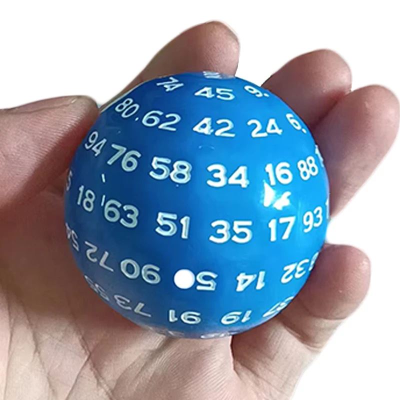 Educational 100 Sided Acrylic Dices D100 Dice For Tabletop Toys Role Playing Board Game Accessories Math Learning Resources - 6