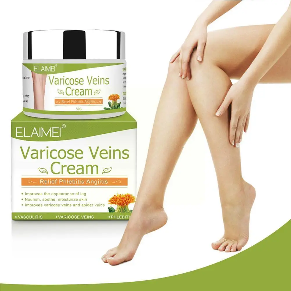 

50ml Varicose Vein Ointment Remove Red Blood Streaks Plaster Veins Vasculitis Medical Spider Angiitis Phlebitis Cream Varic Q4W1