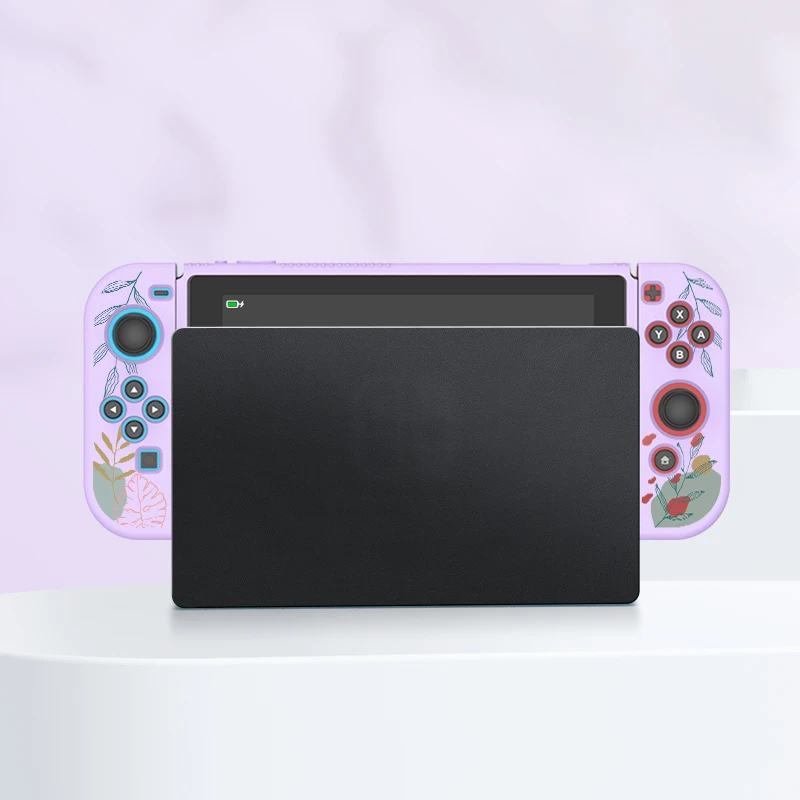 스위치 Oled 용 다양한 녹색 식물 보호 케이스, Nintendo 스위치 콘솔 용 소프트 TPU 슬림 커버, NS 게임 액세서리