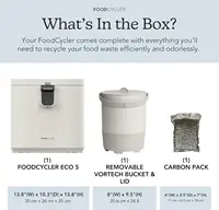 Eco 5 - Award-winning Home Food Processor and Recycler - Kitchen Countertop Compost Alternative 2