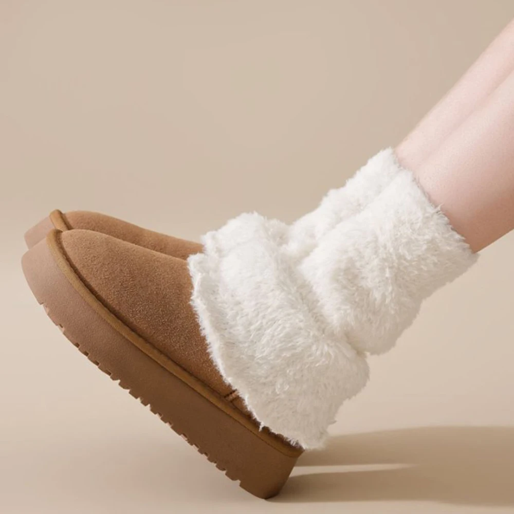 Frauen Herbst Winter Korallen Fleece Dicke Weiche Bein Arthritis Knie Bein Wärmer Laufende Knie Protector Lange Socken Wärmer – Detail 15