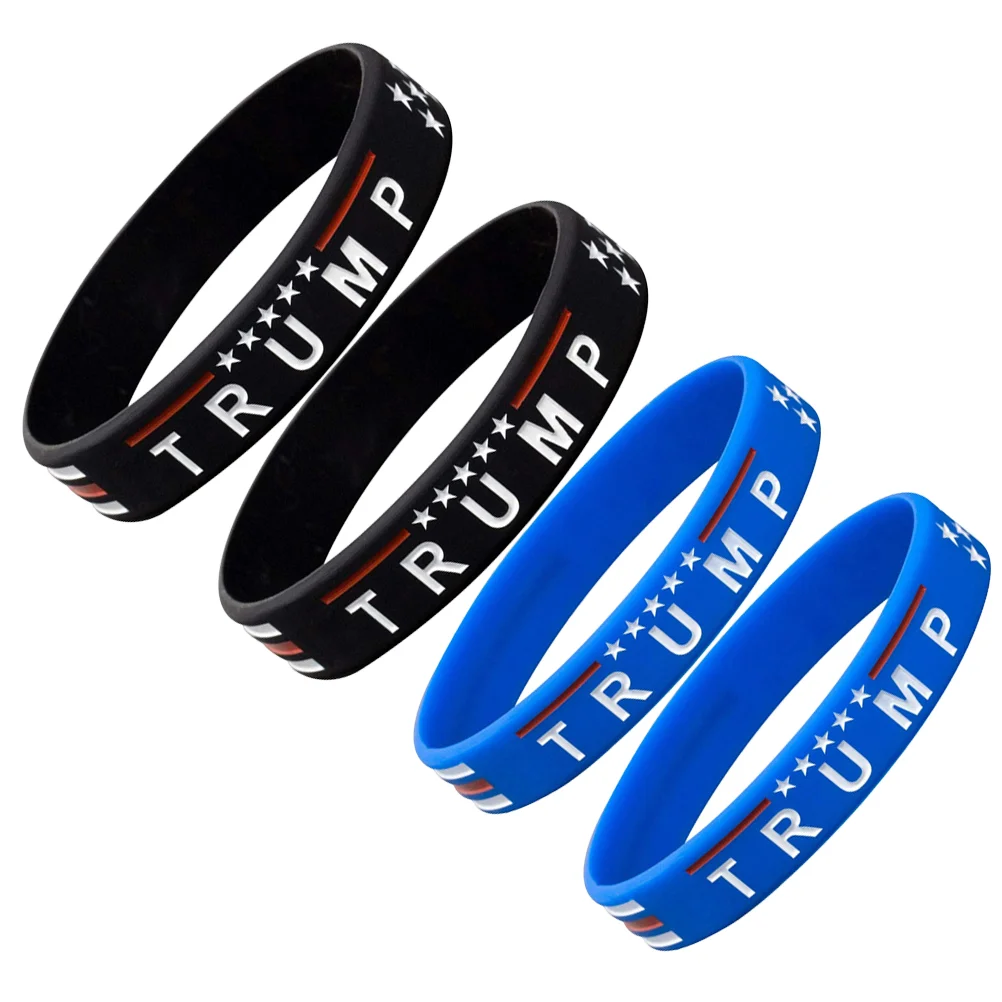 

4 шт./1 упаковка, силиконовый браслет