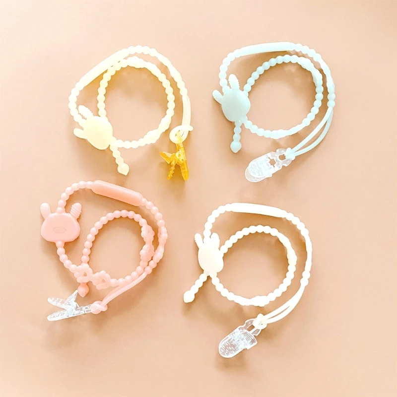 

Flexible Silicone Baby Pacifier Chain Rope Fall Prevention Infants Newborns Teether Toy Pacifier Strap Lanyard