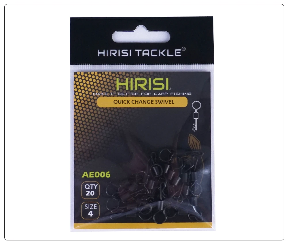 Hirisi 20 stücke Karpfen angeln schwenkt Schnell wechsel Edelstahl für Karpfen Angel gerät Angel zubehör Terminal Tackle ae006 – Detail 6