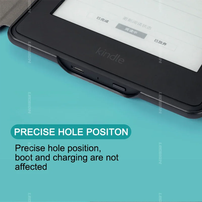 Magnetic Smart Fabric Kindle Case For Kindle 8th SY69JL Generation 2016 Smart Shell Leather Flip Cover Shell Auto Sleep Wake