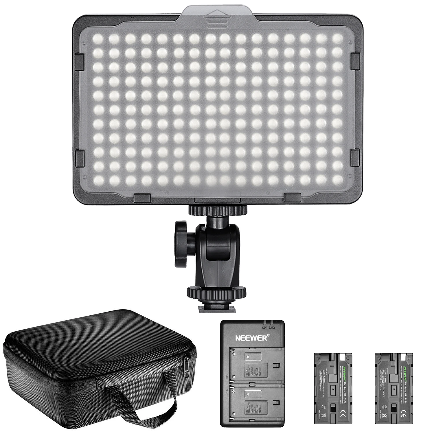 Dimmable LED Panel Video Light for DSLR Camera Canon Nikon Sony Panasonic New UK